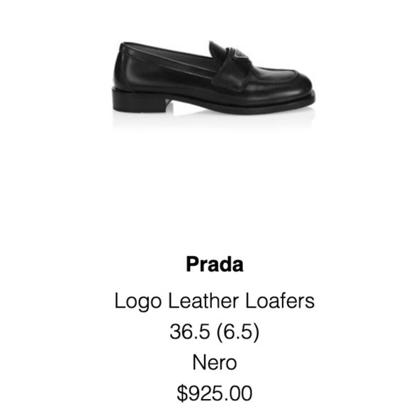 Prada Brushed Logo Loafers - Picture 3 of 9